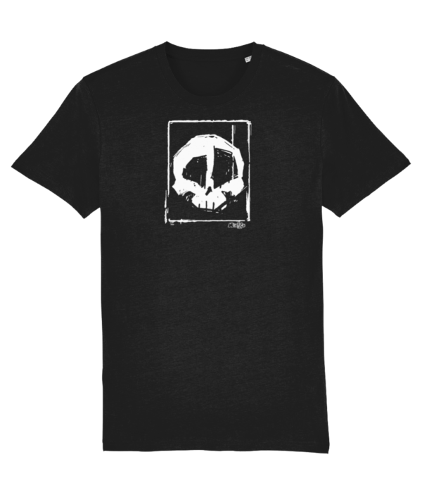 Misfits inc Skull In A Box T-shirt white on black