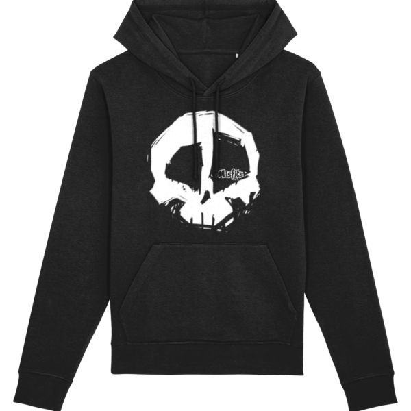 Misfits Inc Black White Skull Hoodie Print Hoodies Skulls Hooded Sweater Organic ECO Sustainable Clothing