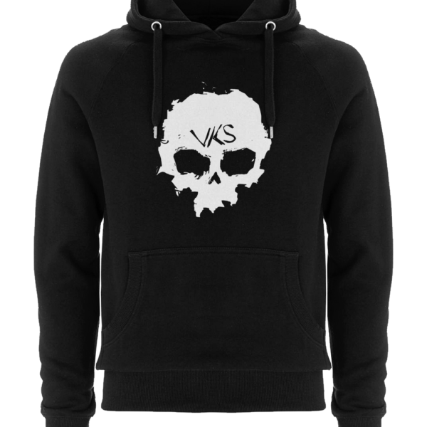 Vanity Killed Studios Skull Hoodie Logo Branded VKS Black and White